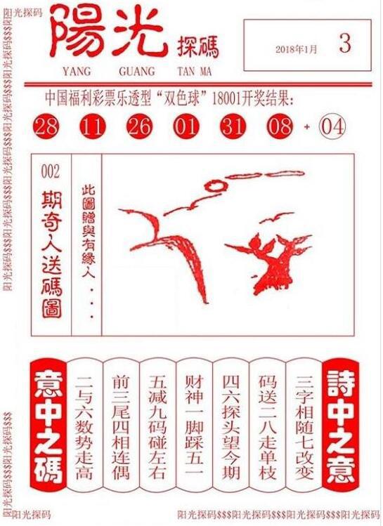 阳光探码，揭秘双色球201934期背后的数字奥秘