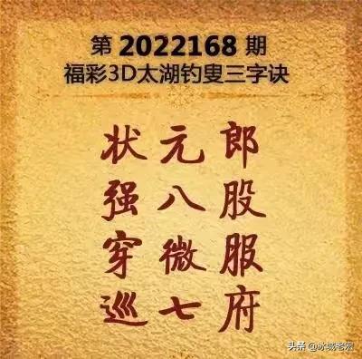 福利彩票168期3D字谜，揭秘数字背后的智慧与乐趣